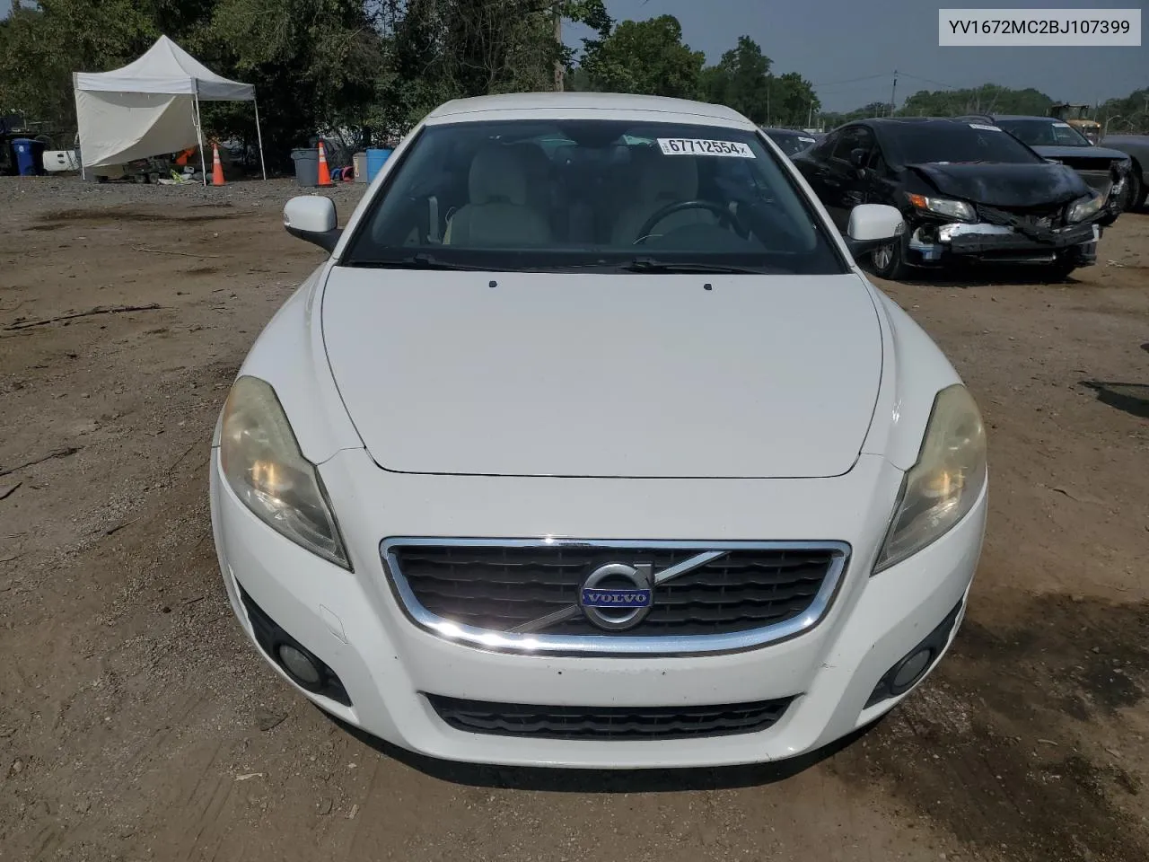 2011 Volvo C70 T5 VIN: YV1672MC2BJ107399 Lot: 67712554