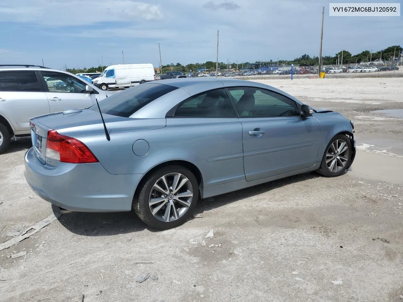 2011 Volvo C70 T5 VIN: YV1672MC6BJ120592 Lot: 71164684