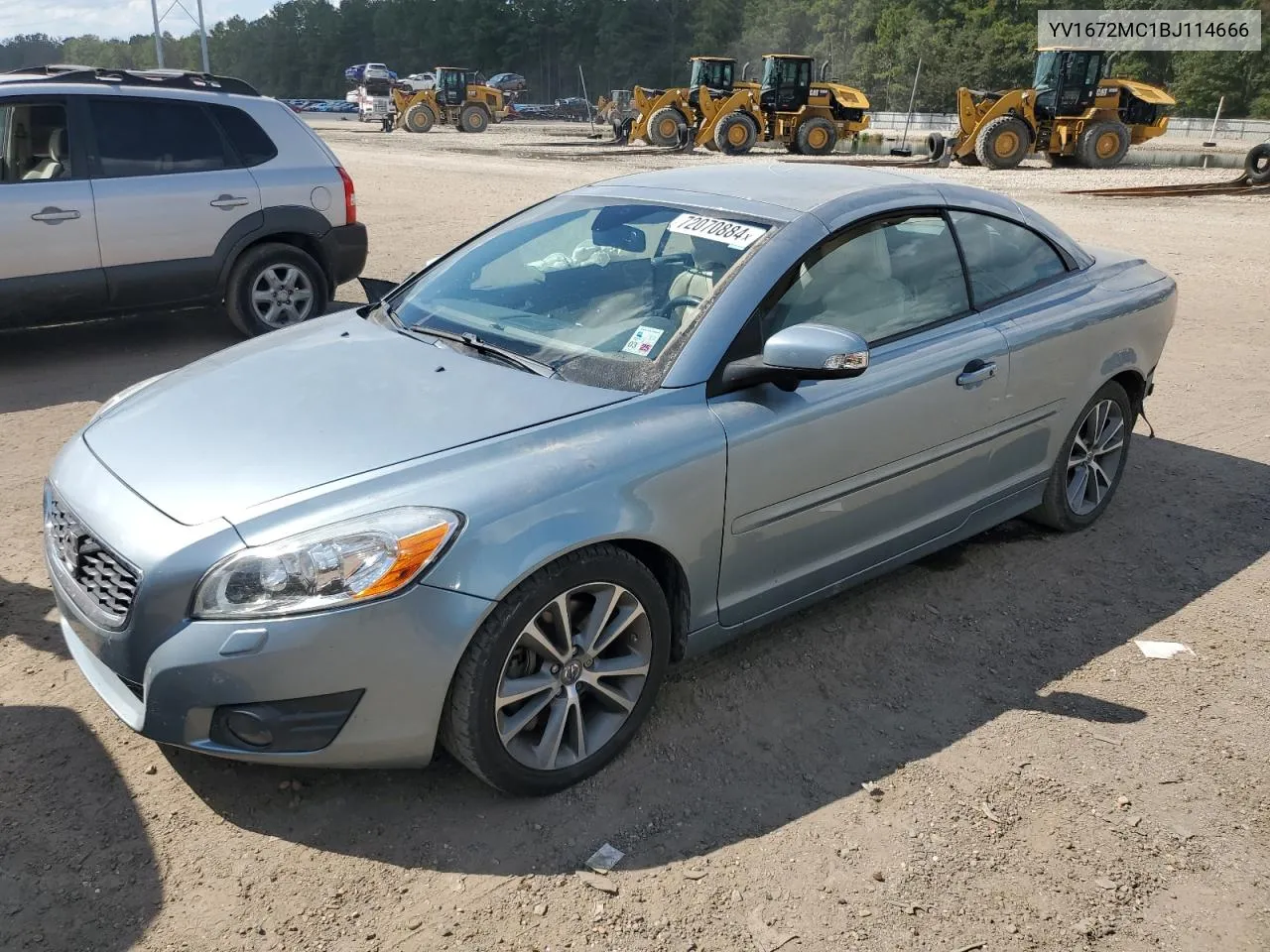 2011 Volvo C70 T5 VIN: YV1672MC1BJ114666 Lot: 72070884