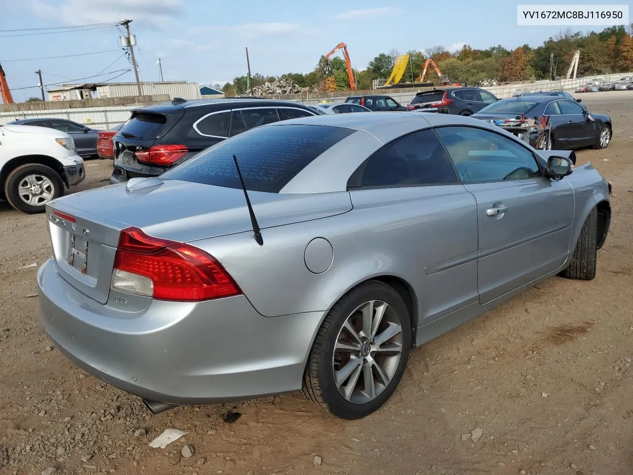 2011 Volvo C70 T5 VIN: YV1672MC8BJ116950 Lot: 74572534