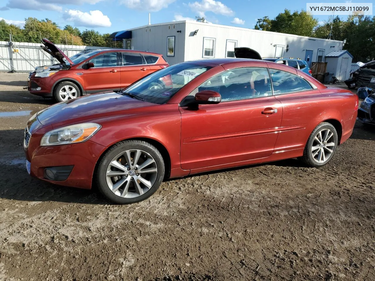 2011 Volvo C70 T5 VIN: YV1672MC5BJ110099 Lot: 75401904