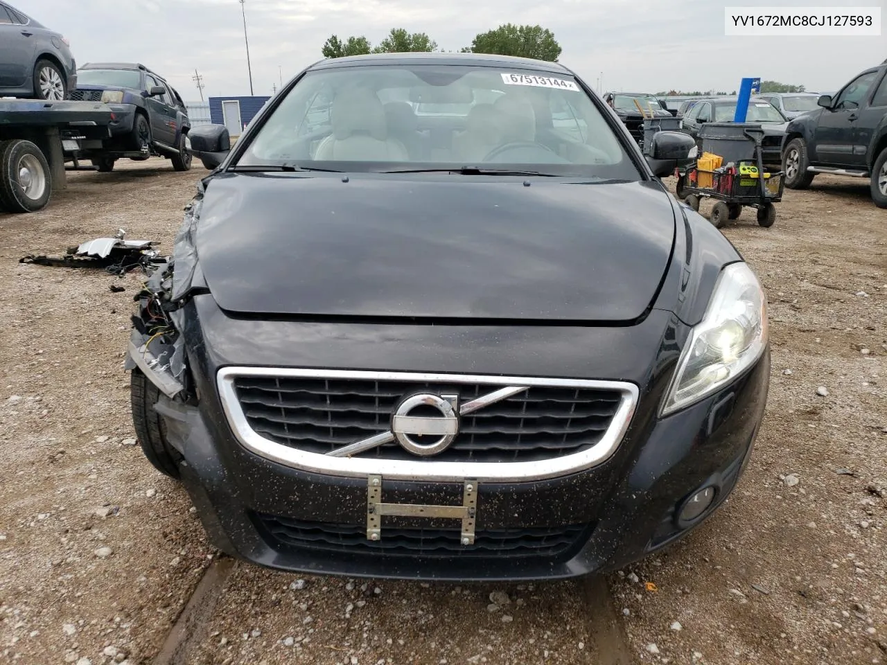 2012 Volvo C70 T5 VIN: YV1672MC8CJ127593 Lot: 67513144