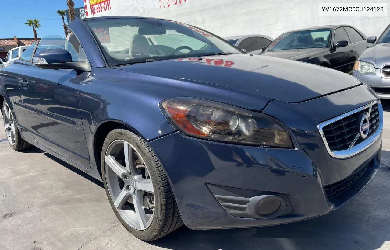 2012 Volvo C70 T5 VIN: YV1672MC0CJ124123 Lot: 72843524