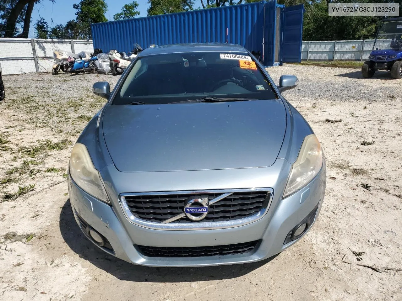 2012 Volvo C70 T5 VIN: YV1672MC3CJ123290 Lot: 74700404