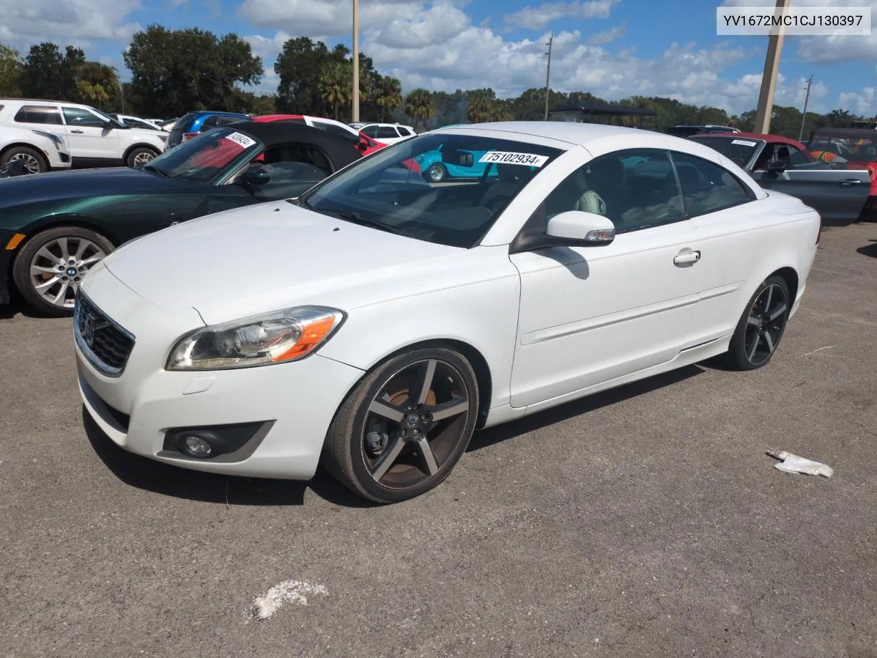 2012 Volvo C70 T5 VIN: YV1672MC1CJ130397 Lot: 75102934