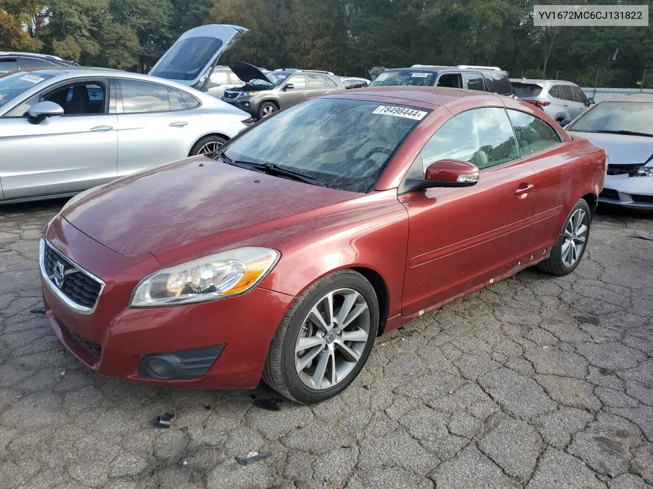 2012 Volvo C70 T5 VIN: YV1672MC6CJ131822 Lot: 78498444