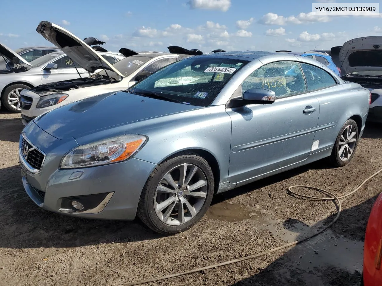 2013 Volvo C70 T5 VIN: YV1672MC1DJ139909 Lot: 78364264