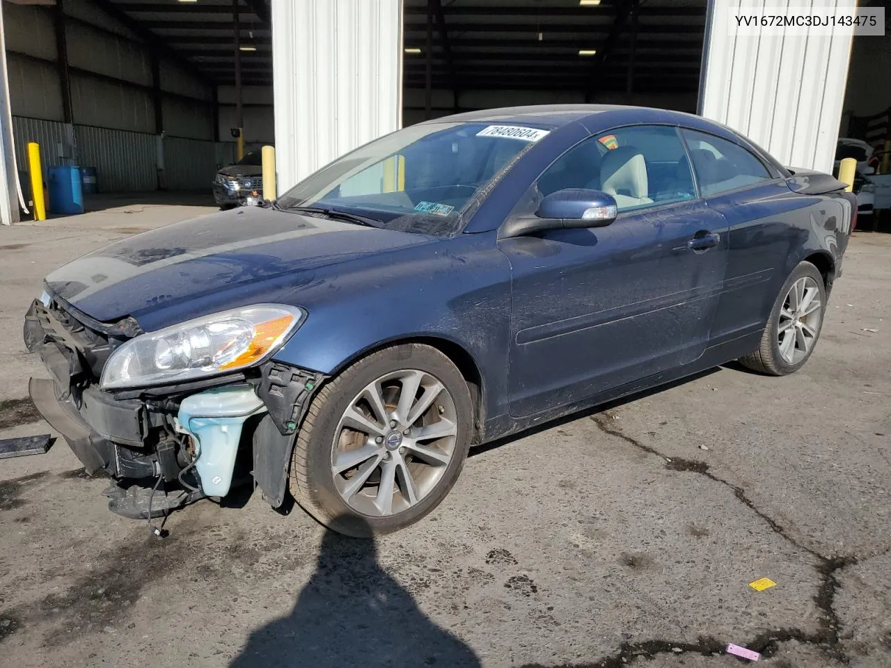 2013 Volvo C70 T5 VIN: YV1672MC3DJ143475 Lot: 78480604