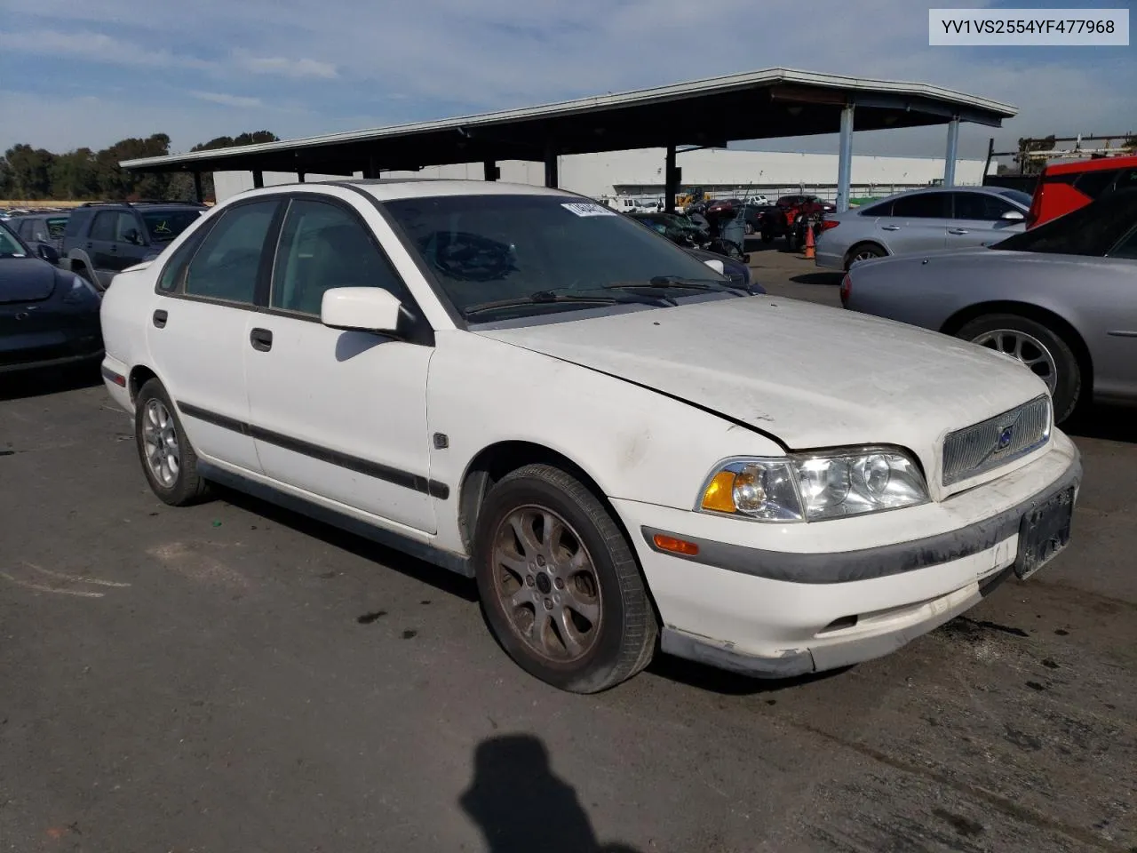 2000 Volvo S40 VIN: YV1VS2554YF477968 Lot: 74644513