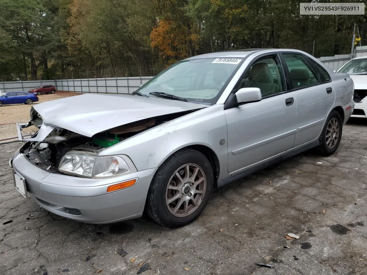 2003 Volvo S40 1.9T VIN: YV1VS29543F926911 Lot: 79765844