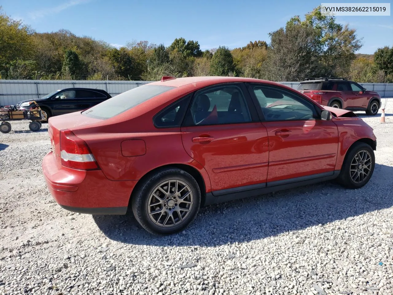 2006 Volvo S40 2.4I VIN: YV1MS382662215019 Lot: 77119074