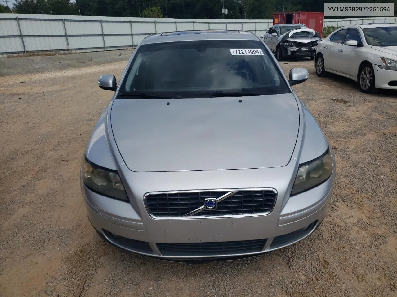 2007 Volvo S40 2.4I VIN: YV1MS382972251594 Lot: 72274094