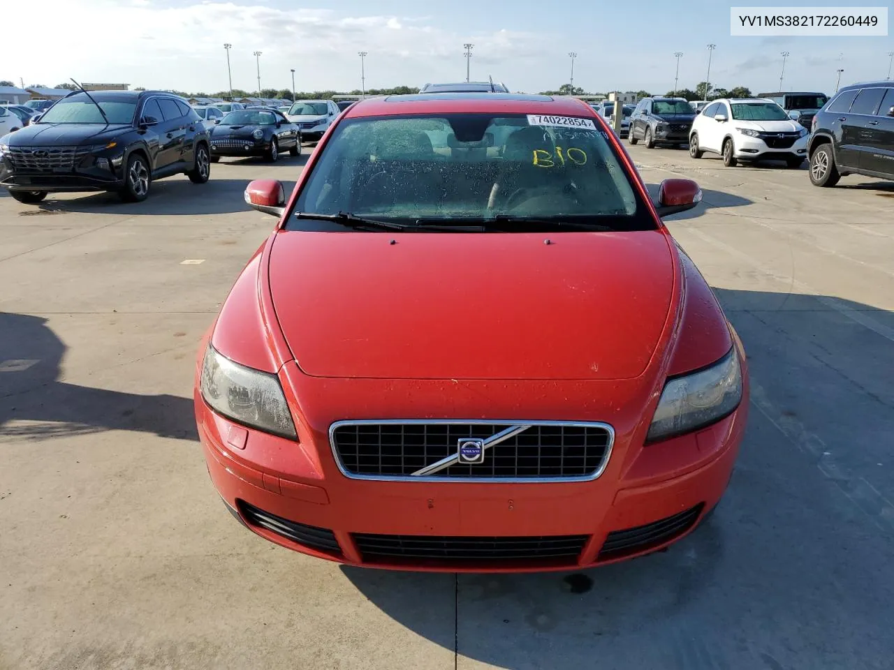 2007 Volvo S40 2.4I VIN: YV1MS382172260449 Lot: 74022854