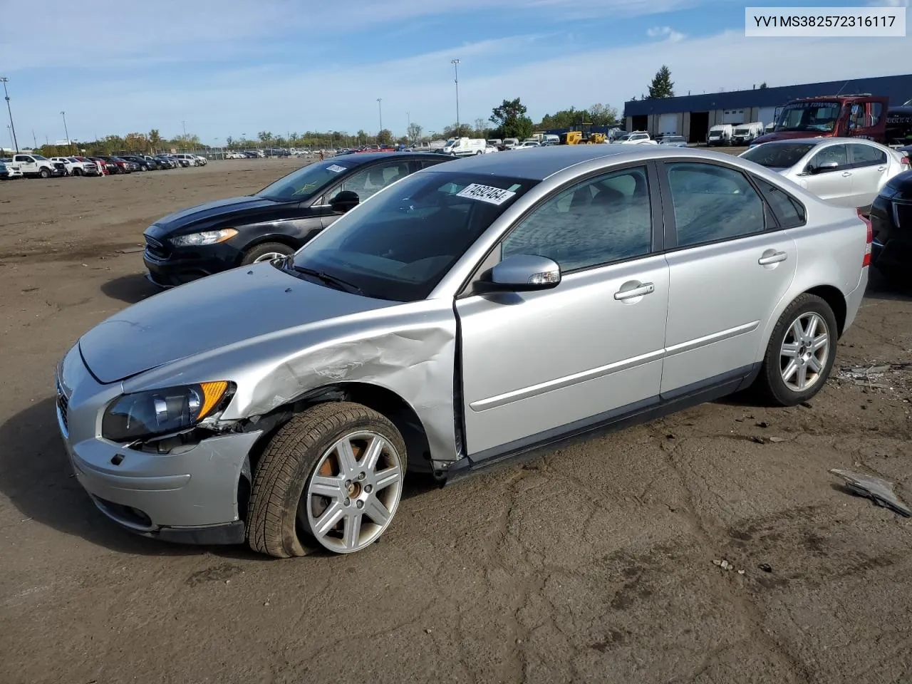 2007 Volvo S40 2.4I VIN: YV1MS382572316117 Lot: 74692464