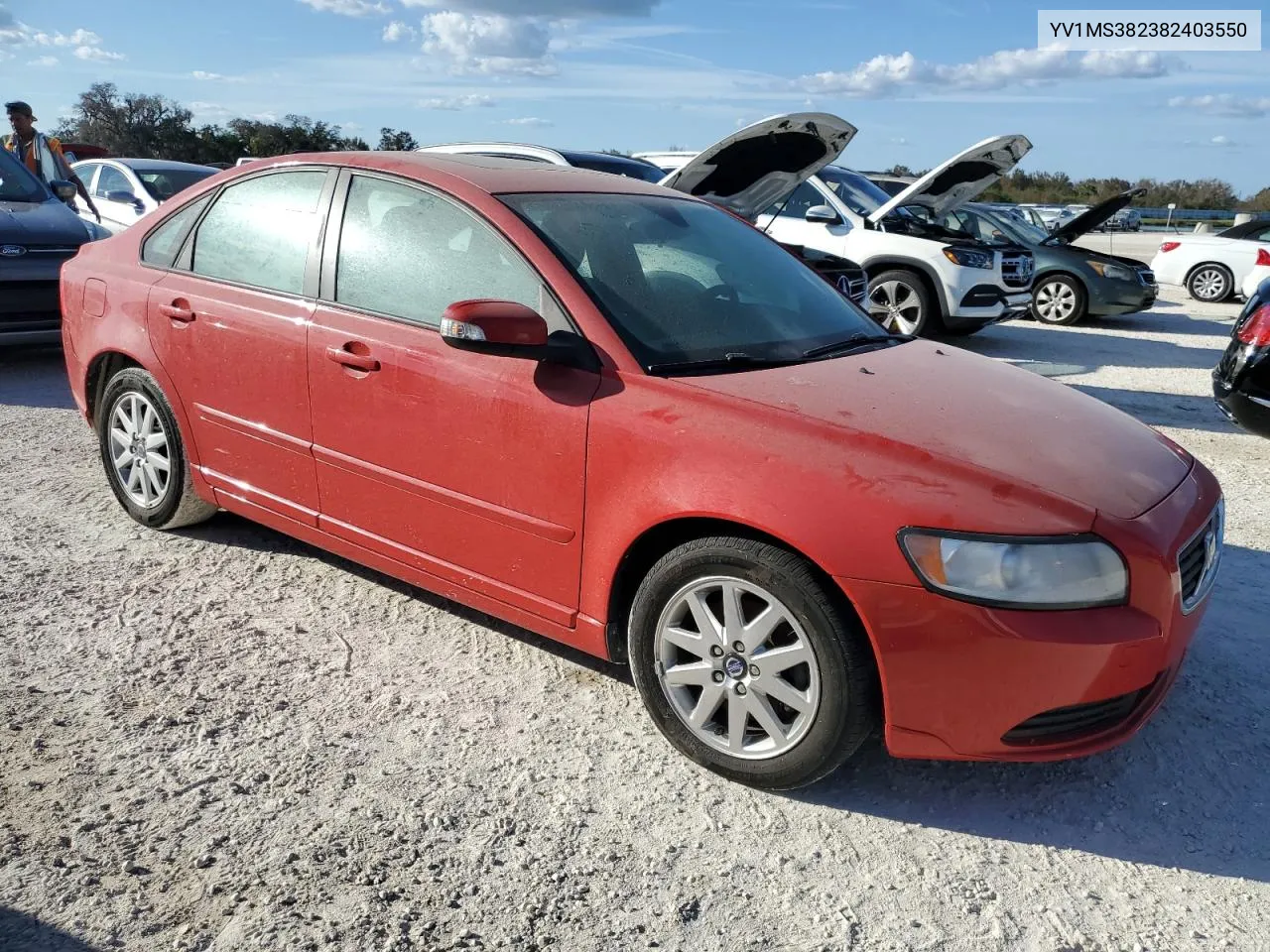 2008 Volvo S40 2.4I VIN: YV1MS382382403550 Lot: 76605224