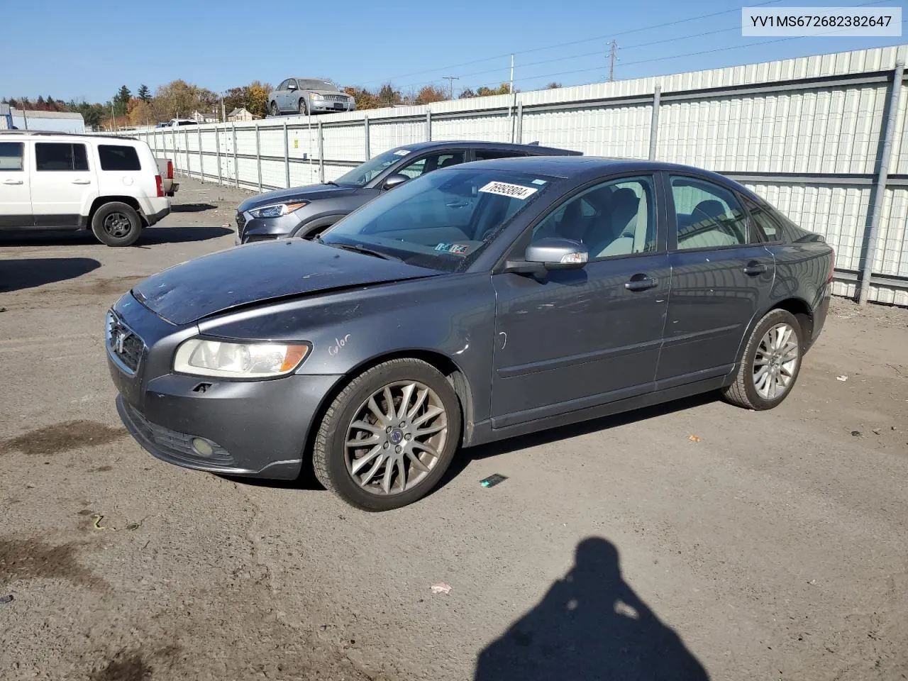 2008 Volvo S40 T5 VIN: YV1MS672682382647 Lot: 76993804