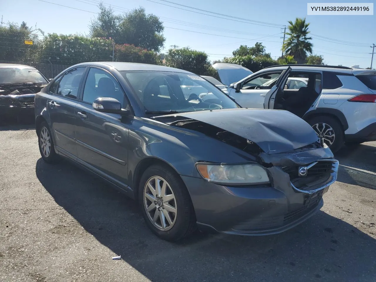 2009 Volvo S40 2.4I VIN: YV1MS382892449196 Lot: 67978284