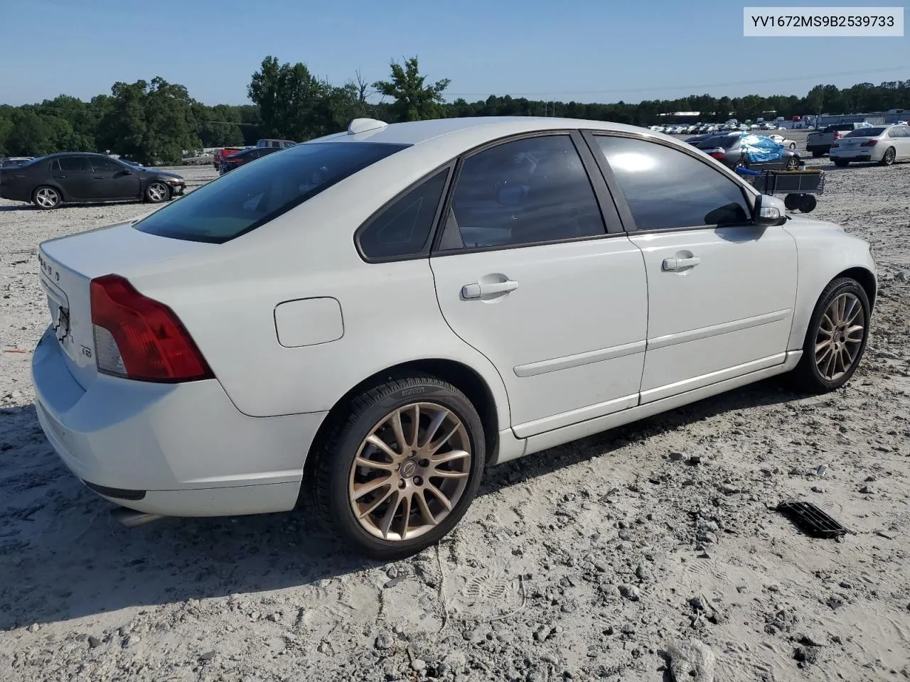 2011 Volvo S40 T5 VIN: YV1672MS9B2539733 Lot: 58255074