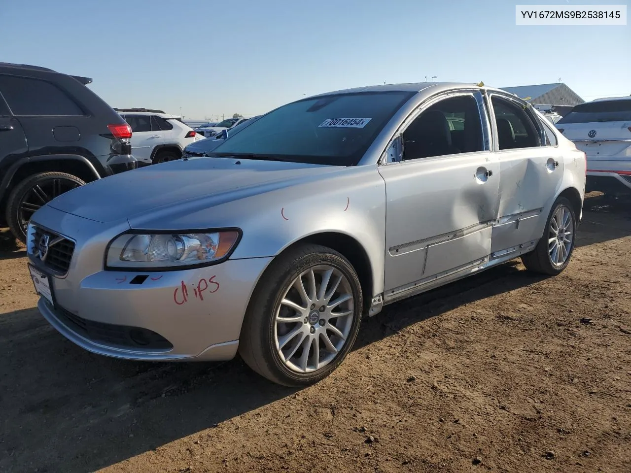 2011 Volvo S40 T5 VIN: YV1672MS9B2538145 Lot: 70016454