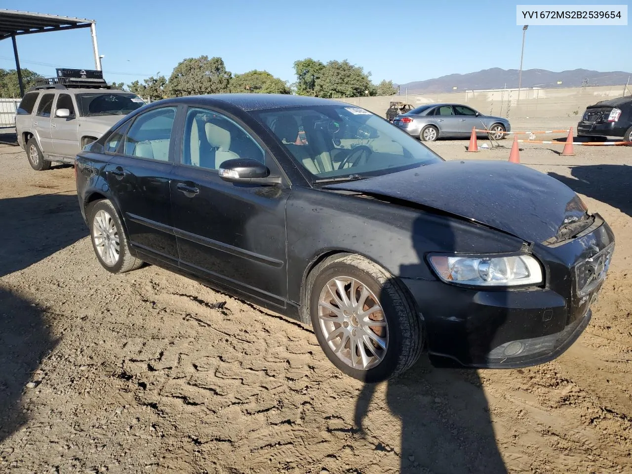 2011 Volvo S40 T5 VIN: YV1672MS2B2539654 Lot: 77404354