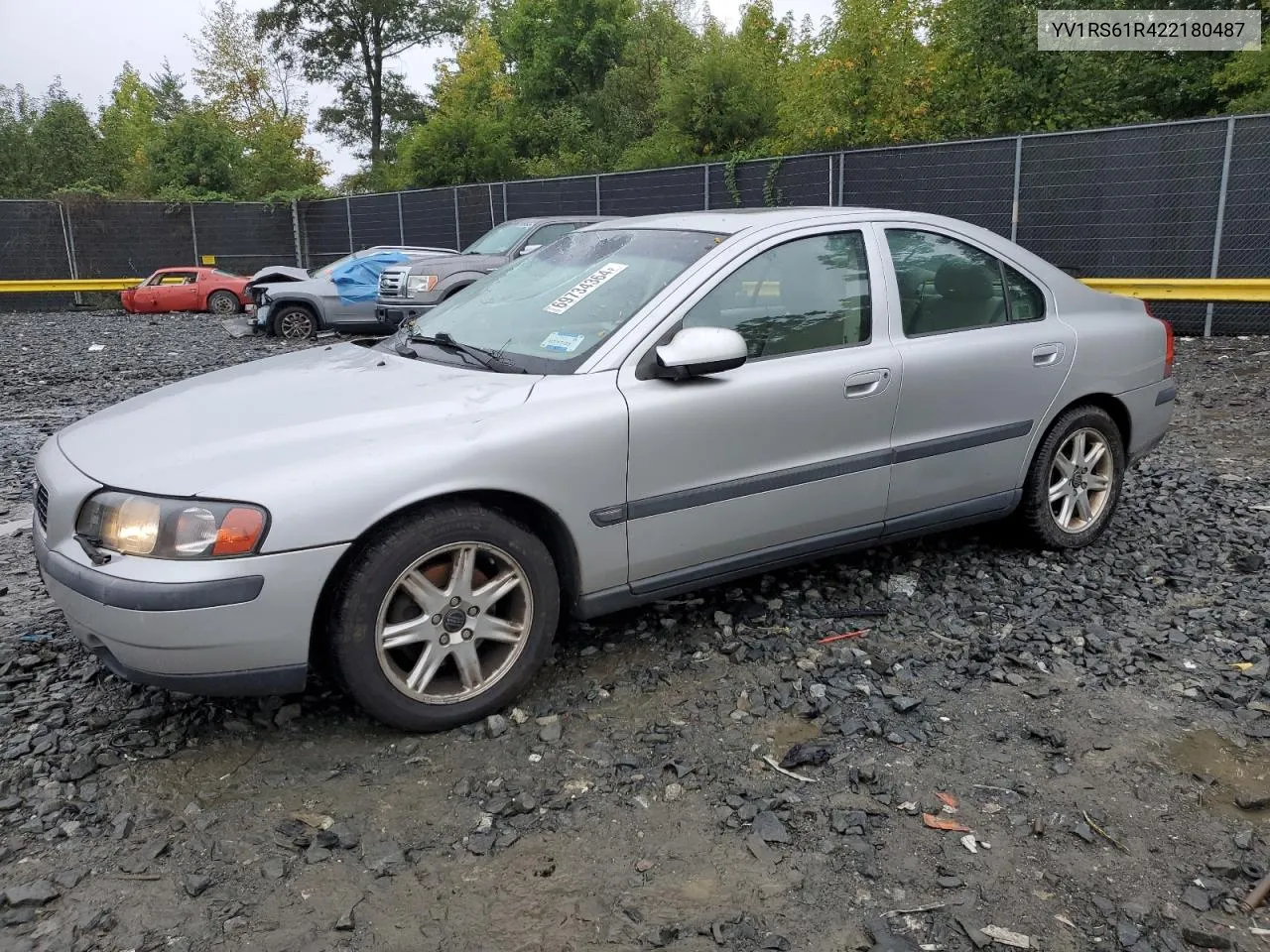 2002 Volvo S60 VIN: YV1RS61R422180487 Lot: 69734364