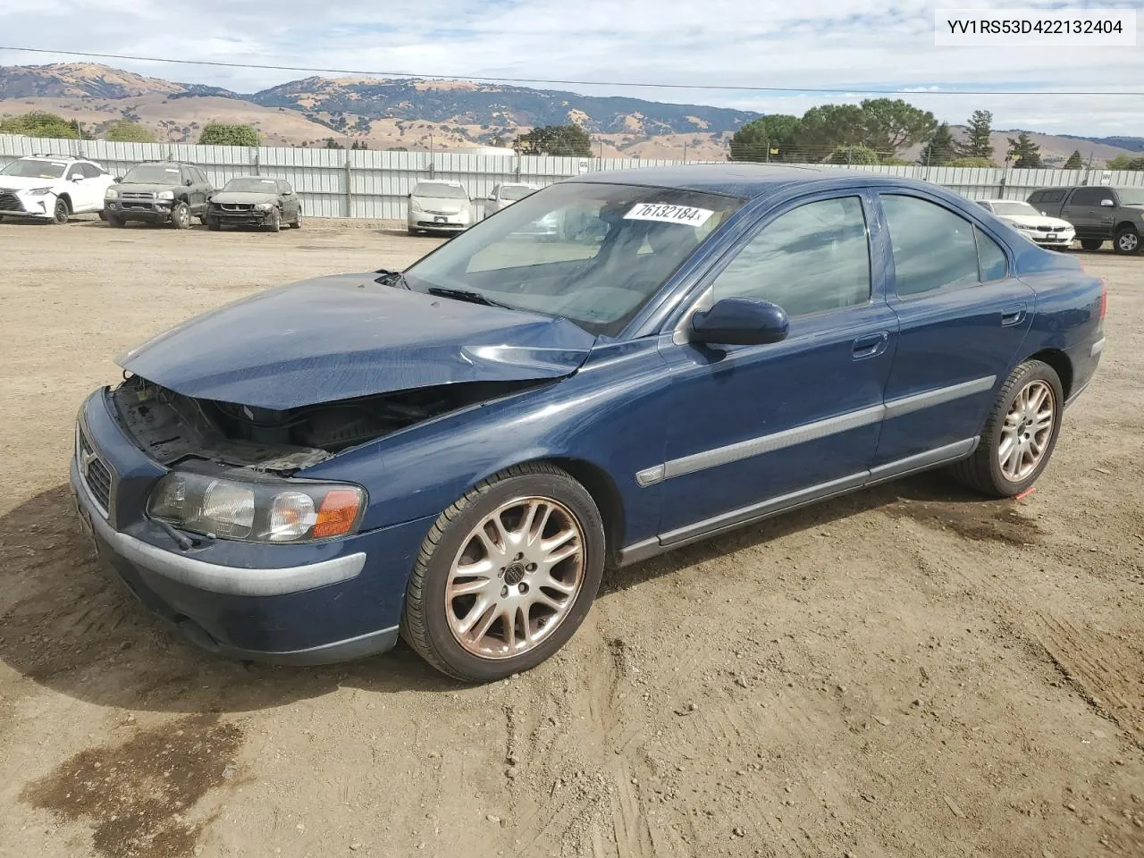 2002 Volvo S60 T5 VIN: YV1RS53D422132404 Lot: 76132184