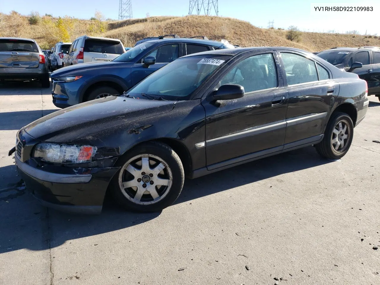 2002 Volvo S60 2.5T VIN: YV1RH58D922109983 Lot: 78887474