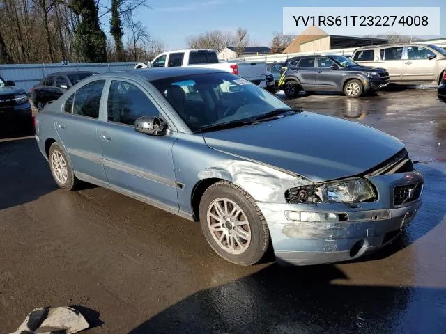 YV1RS61T232274008 2003 Volvo S60