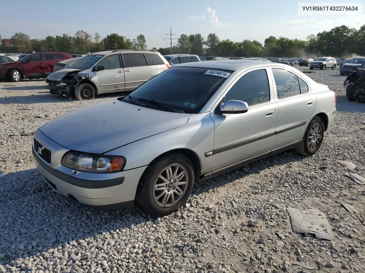 2003 Volvo S60 VIN: YV1RS61T432276634 Lot: 70374874