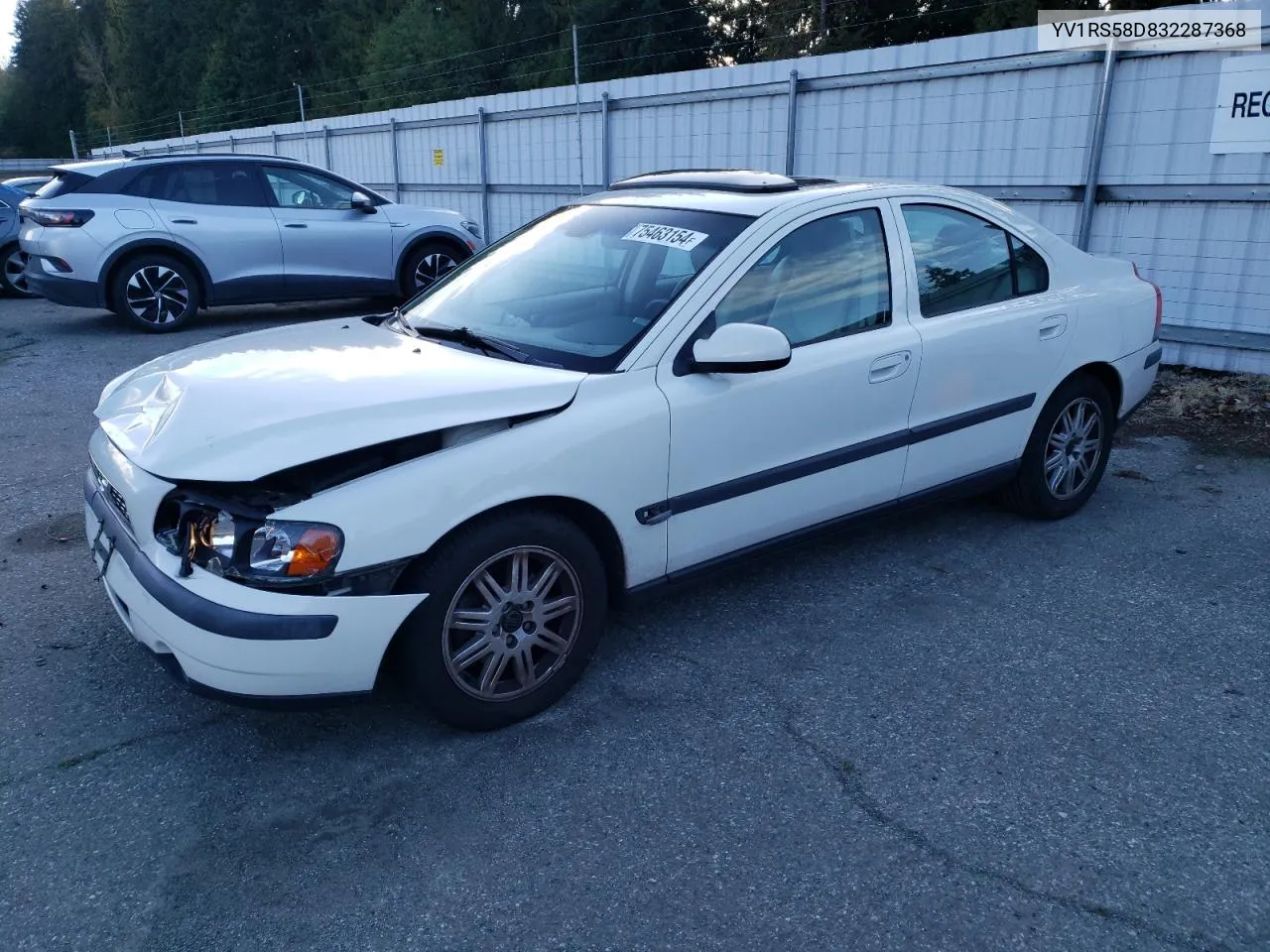 2003 Volvo S60 2.4T VIN: YV1RS58D832287368 Lot: 75463154