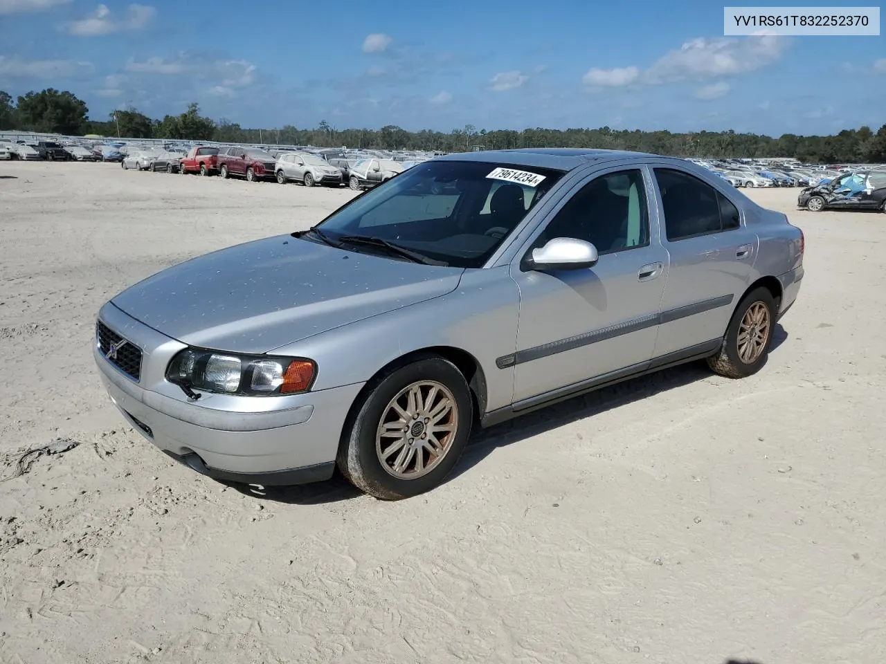 2003 Volvo S60 VIN: YV1RS61T832252370 Lot: 79614234