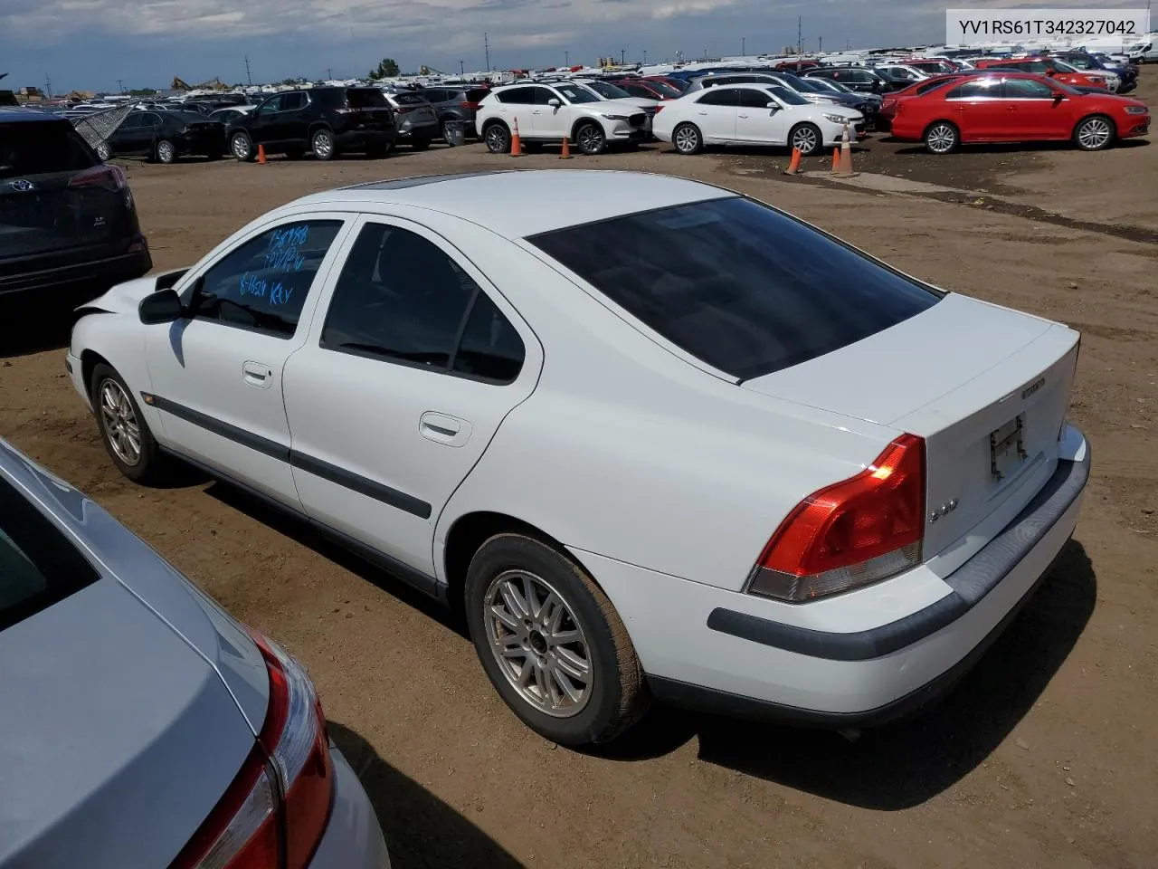 2004 Volvo S60 VIN: YV1RS61T342327042 Lot: 68975044