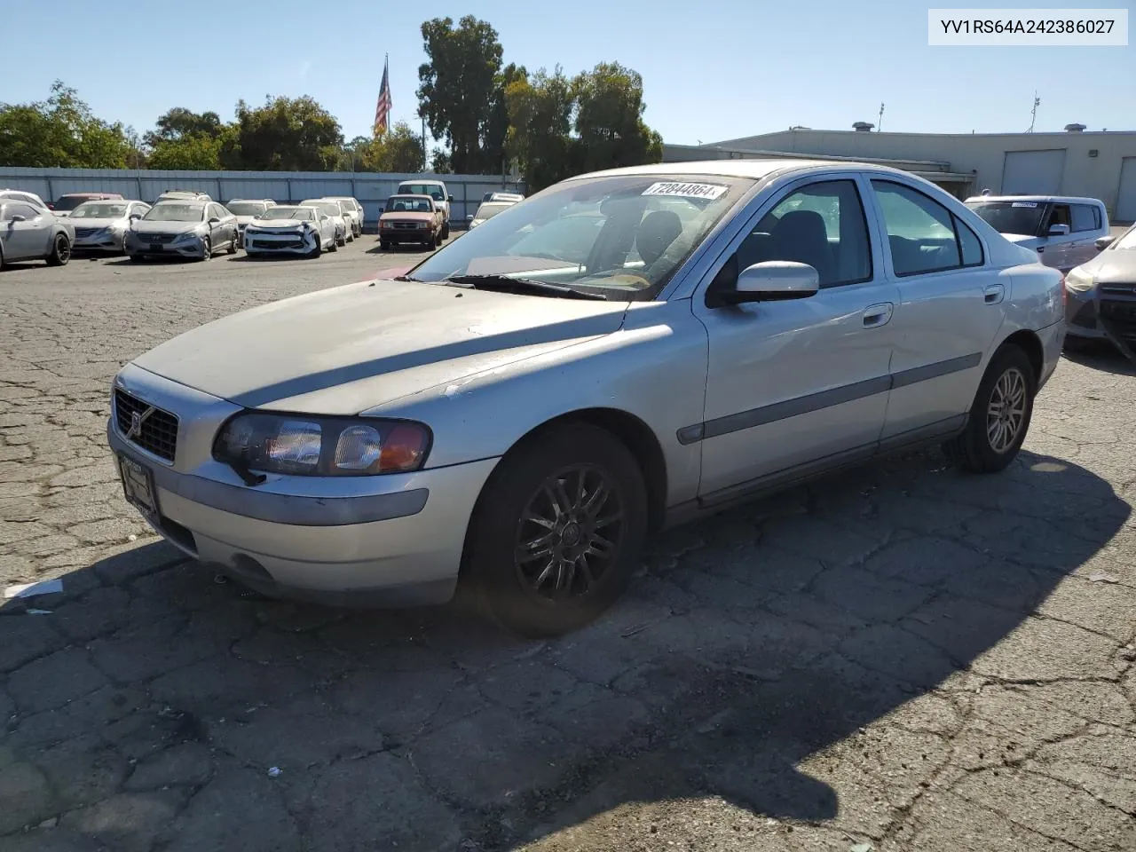 2004 Volvo S60 VIN: YV1RS64A242386027 Lot: 72844864