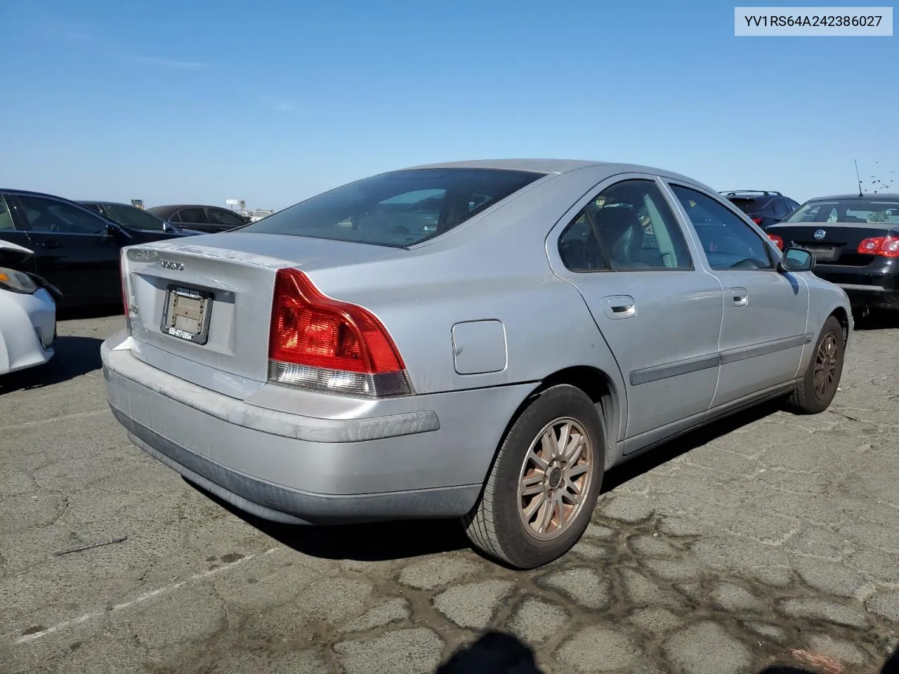 2004 Volvo S60 VIN: YV1RS64A242386027 Lot: 72844864