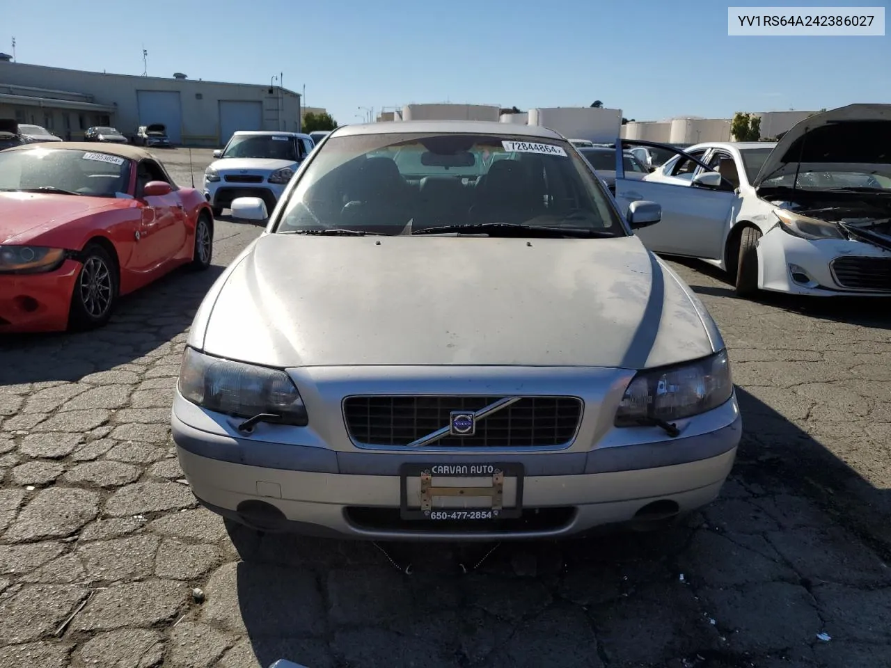 2004 Volvo S60 VIN: YV1RS64A242386027 Lot: 72844864