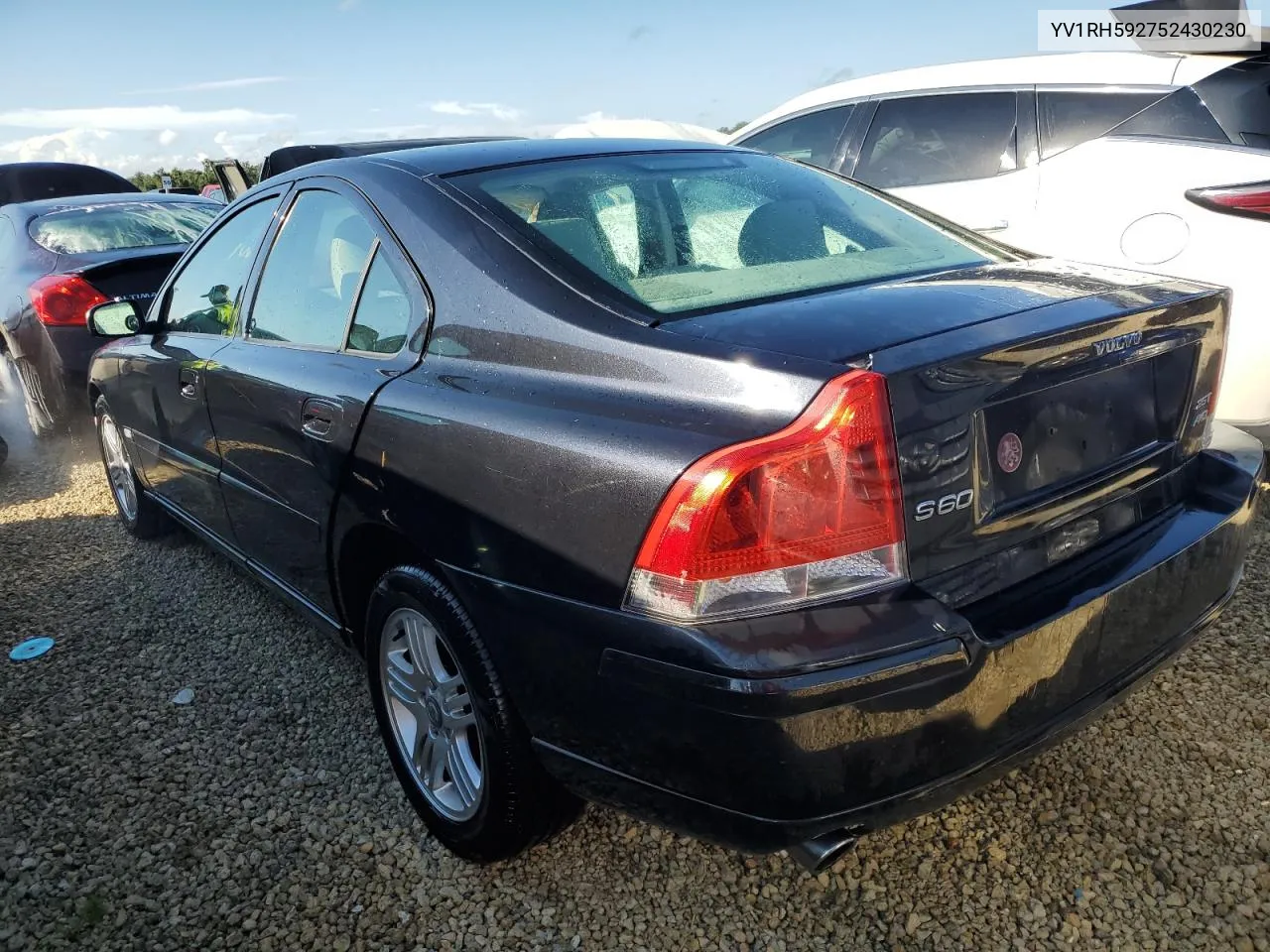 2005 Volvo S60 2.5T VIN: YV1RH592752430230 Lot: 73945014