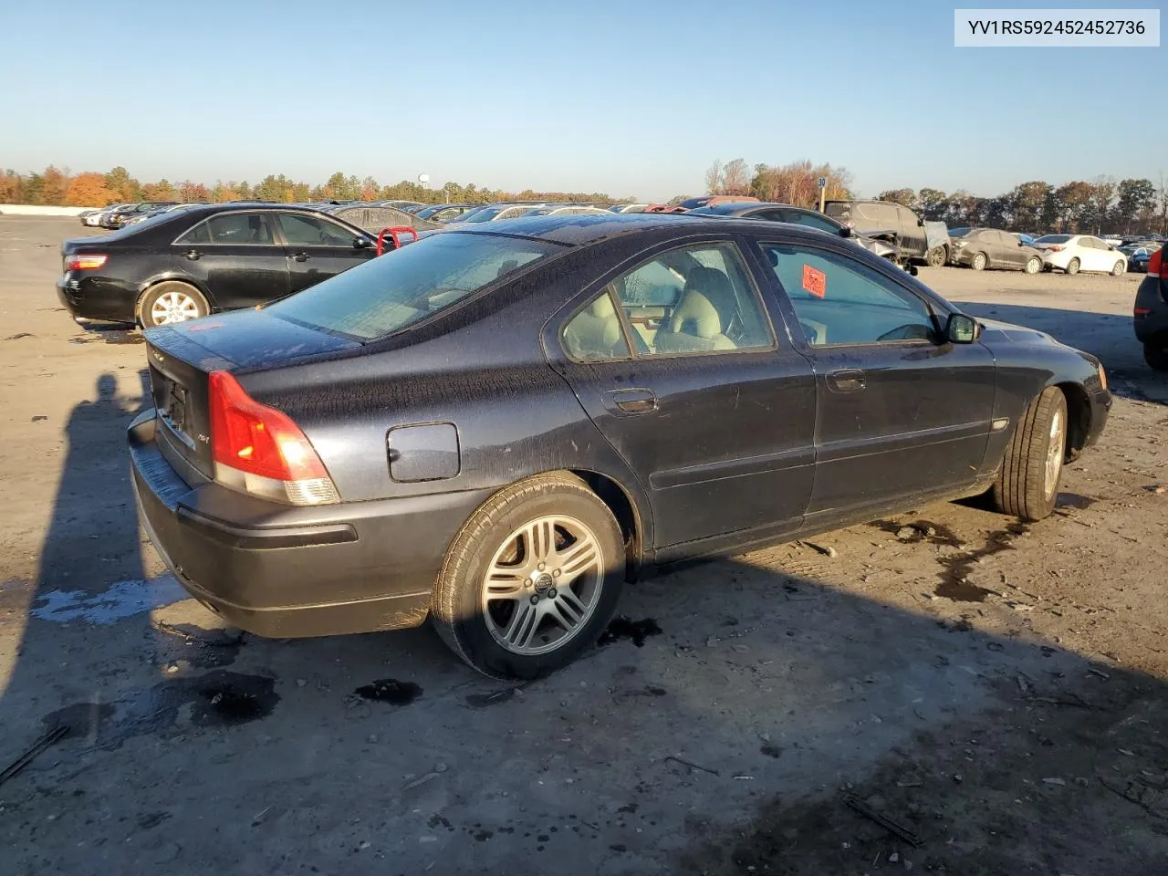 2005 Volvo S60 2.5T VIN: YV1RS592452452736 Lot: 78242724