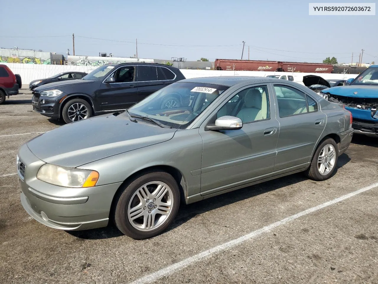 2007 Volvo S60 2.5T VIN: YV1RS592072603672 Lot: 70652914