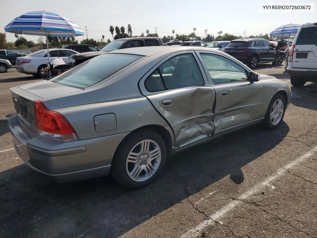 2007 Volvo S60 2.5T VIN: YV1RS592072603672 Lot: 70652914