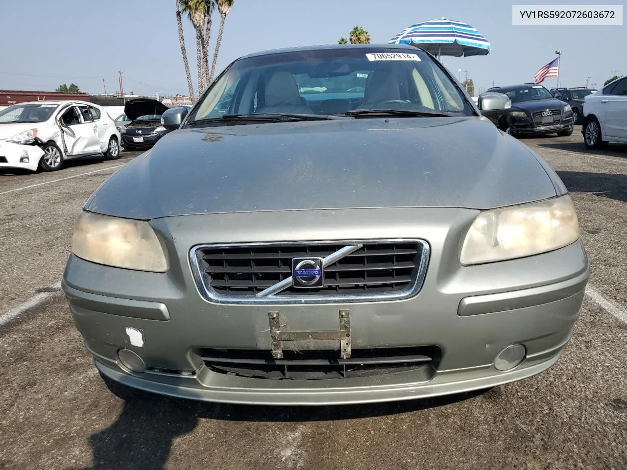 2007 Volvo S60 2.5T VIN: YV1RS592072603672 Lot: 70652914