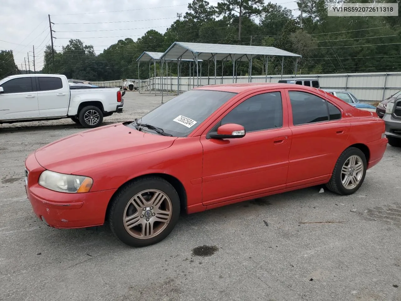 2007 Volvo S60 2.5T VIN: YV1RS592072611318 Lot: 75062504