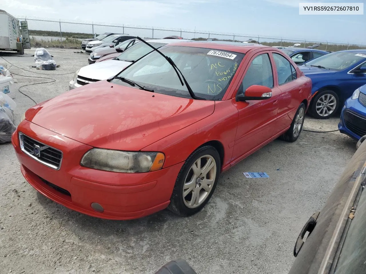 YV1RS592672607810 2007 Volvo S60 2.5T