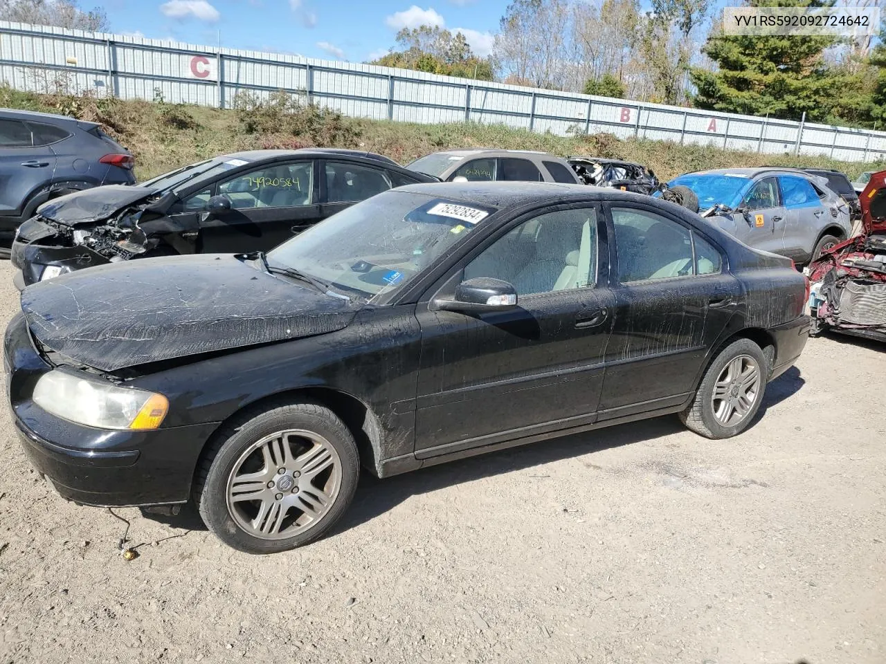 YV1RS592092724642 2009 Volvo S60 2.5T