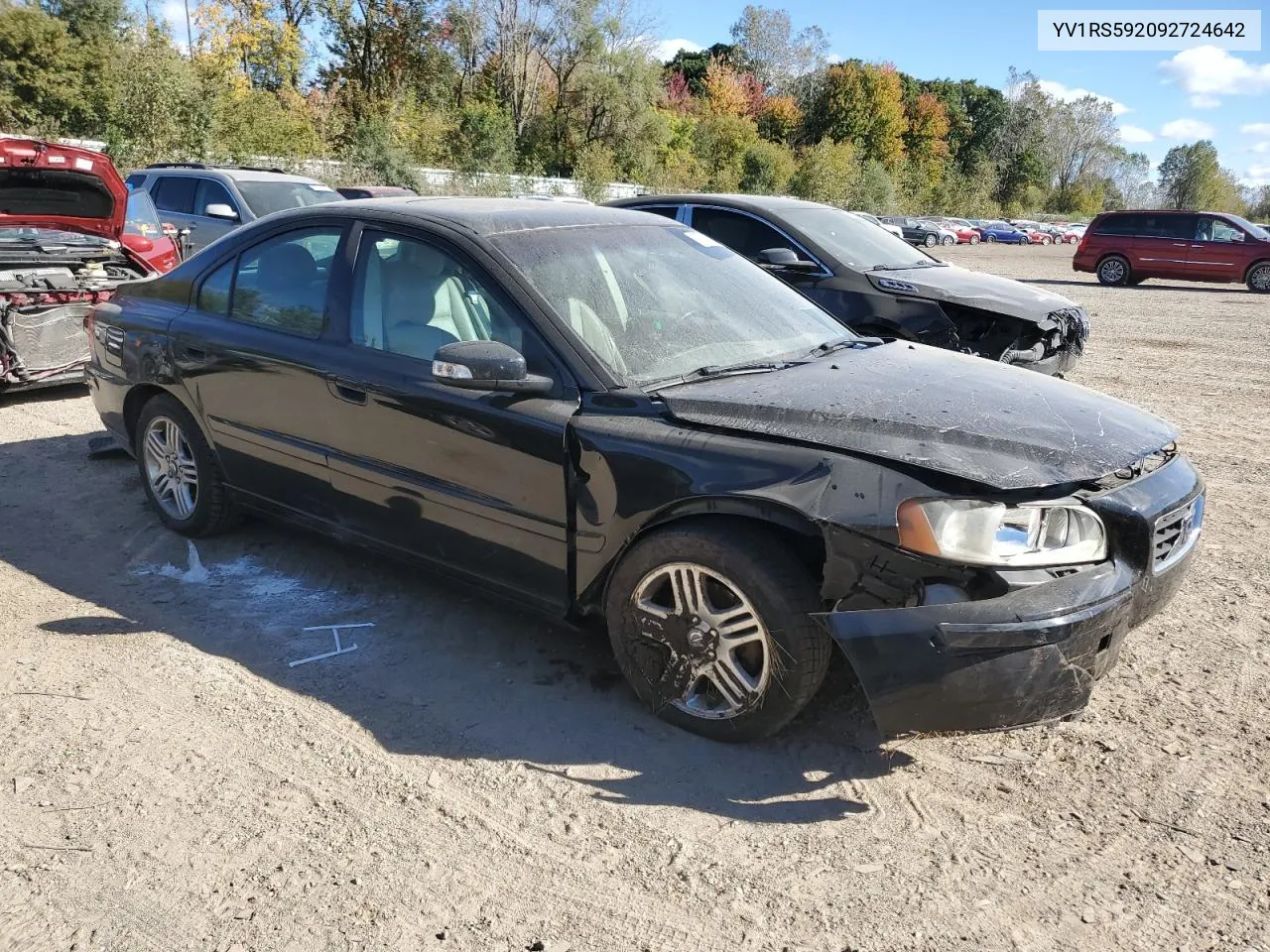 2009 Volvo S60 2.5T VIN: YV1RS592092724642 Lot: 75292834