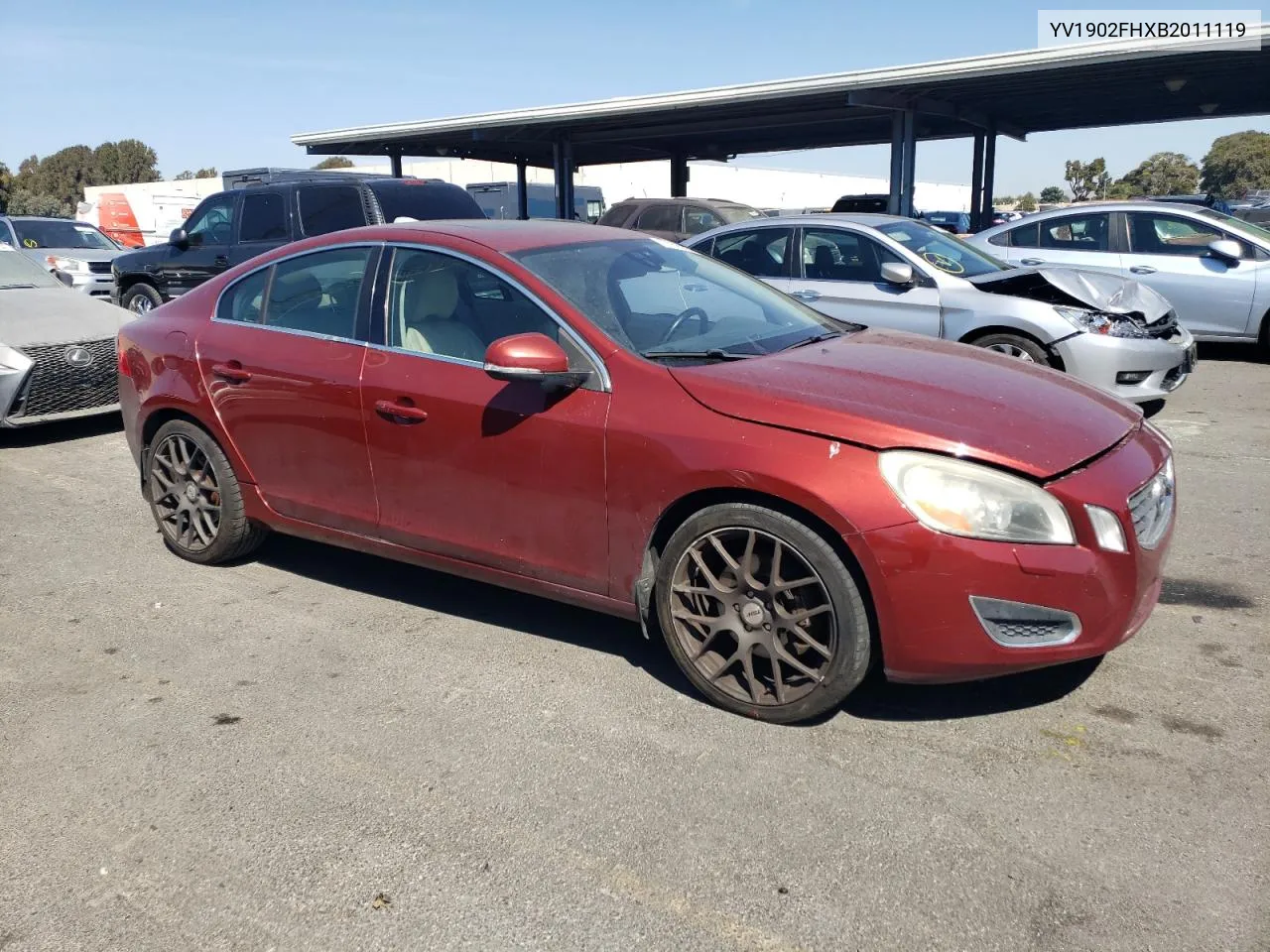 YV1902FHXB2011119 2011 Volvo S60 T6