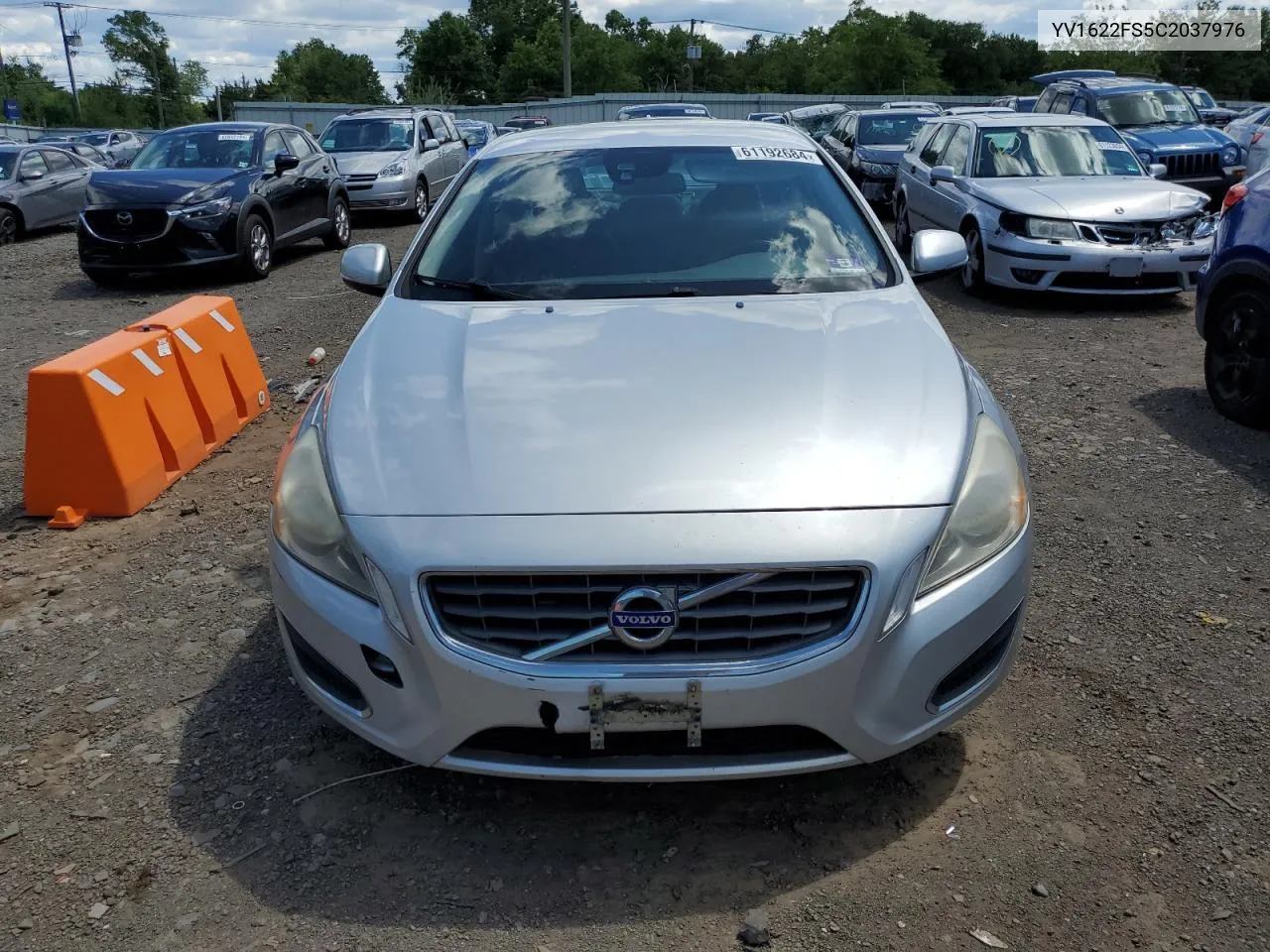 2012 Volvo S60 T5 VIN: YV1622FS5C2037976 Lot: 61192684