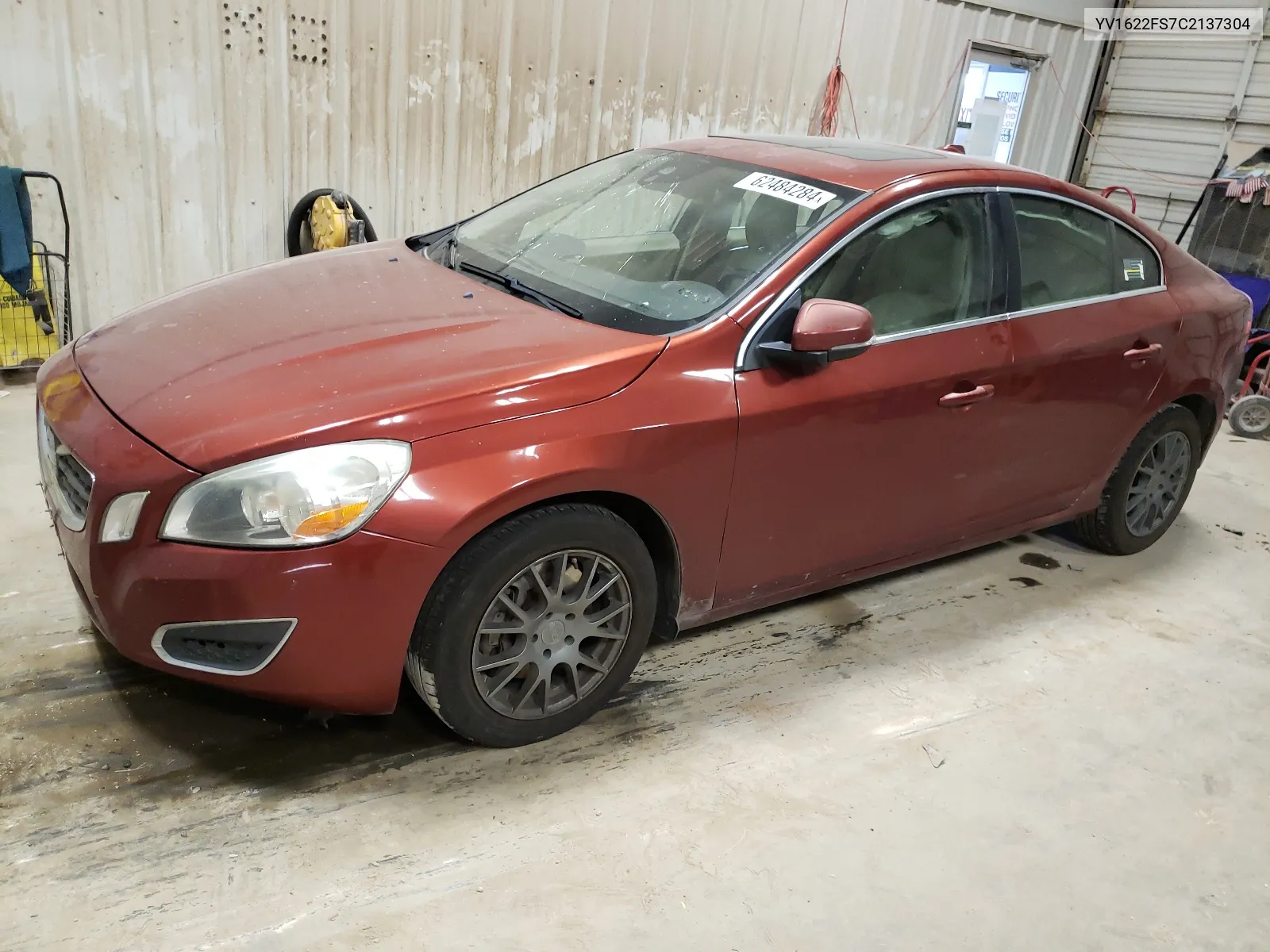 2012 Volvo S60 T5 VIN: YV1622FS7C2137304 Lot: 62484284