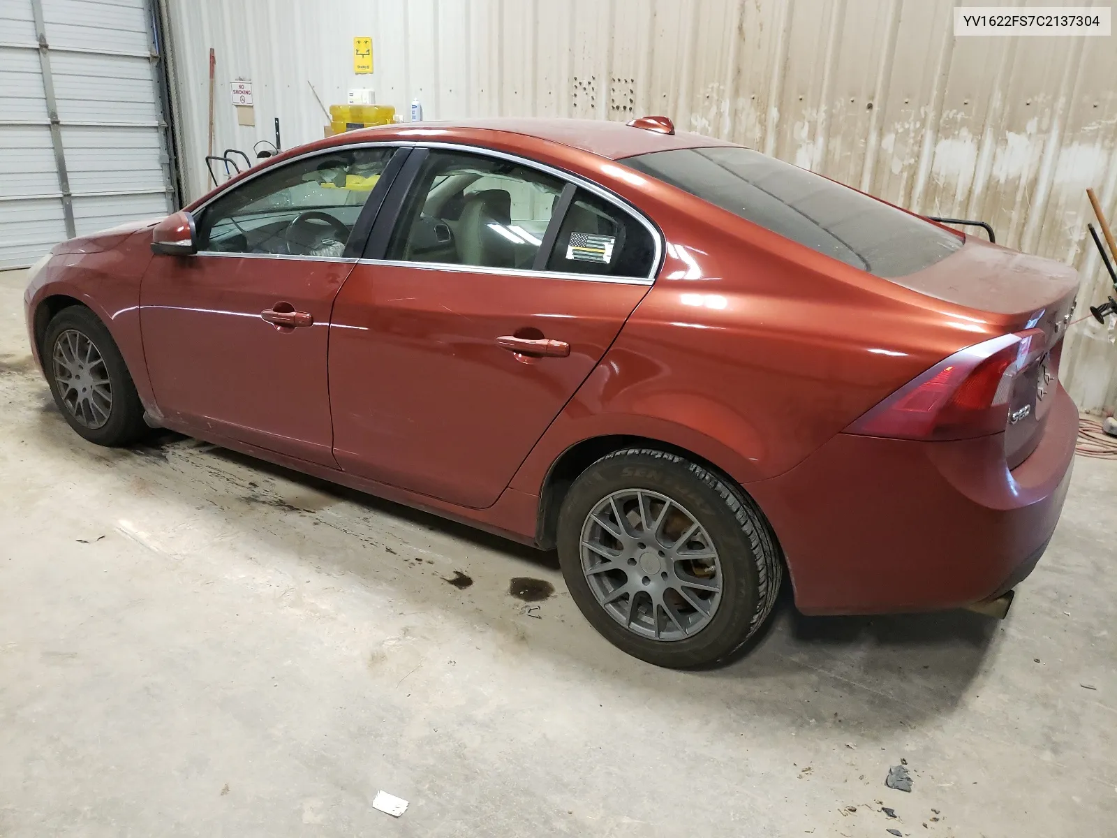 YV1622FS7C2137304 2012 Volvo S60 T5