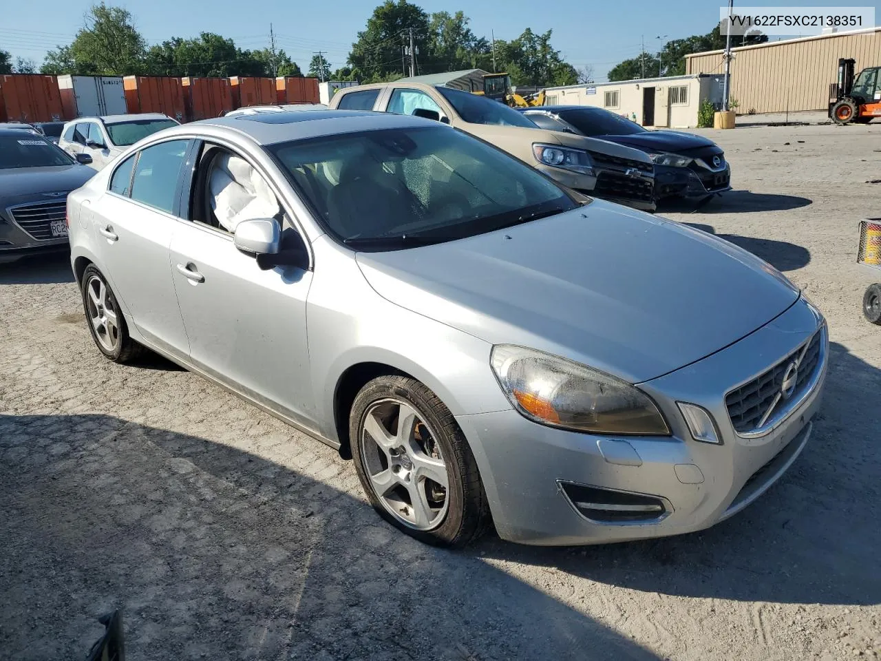 2012 Volvo S60 T5 VIN: YV1622FSXC2138351 Lot: 62726354