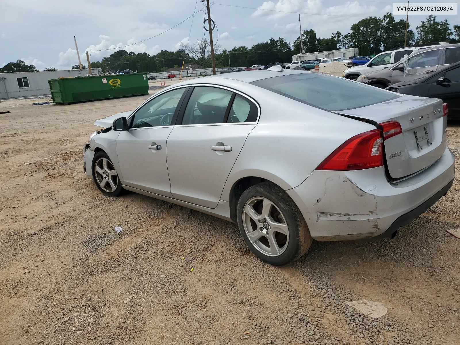 2012 Volvo S60 T5 VIN: YV1622FS7C2120874 Lot: 64082444